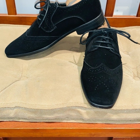 Bravo Faux Suede Dress Oxford Shoes. - Picture 2 of 13